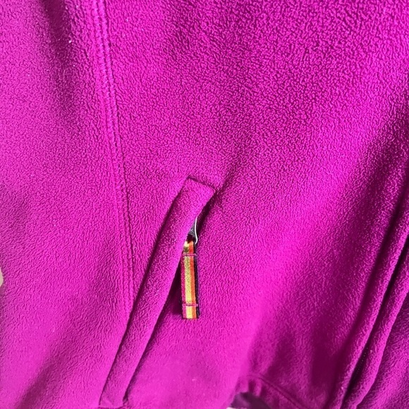 Eddie Bauer Women’s Fleece Vest Jacket Hooded, Full Zip, Size Medium Hiking Y2K - Picture 7 of 11